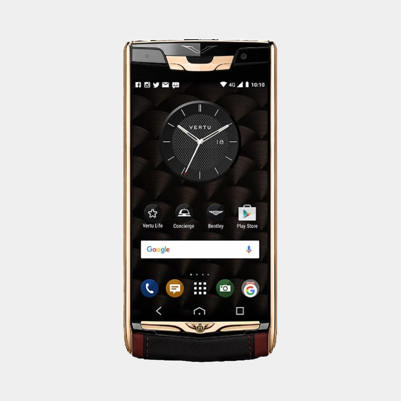Signature Touch Bentley Red Gold Leather
